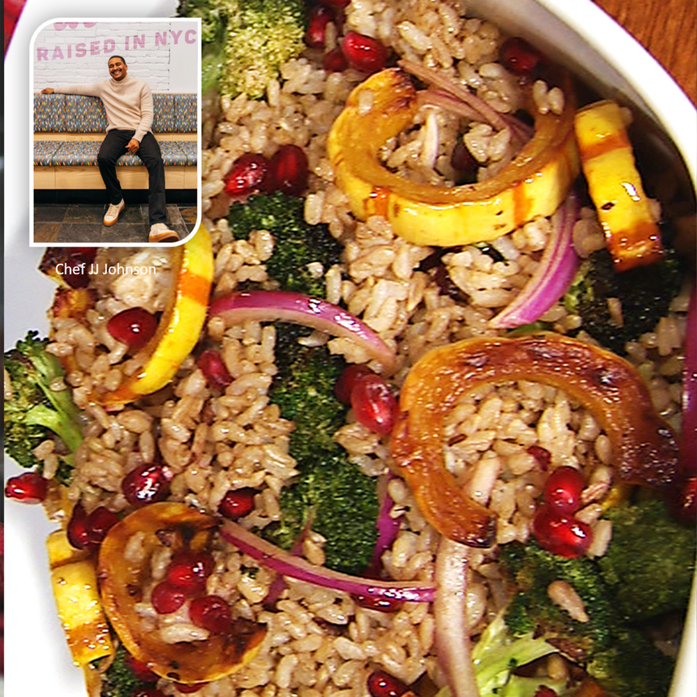 Crispy Rice, Broccoli And Squash Salad Recipe by Chef JJ Johnson